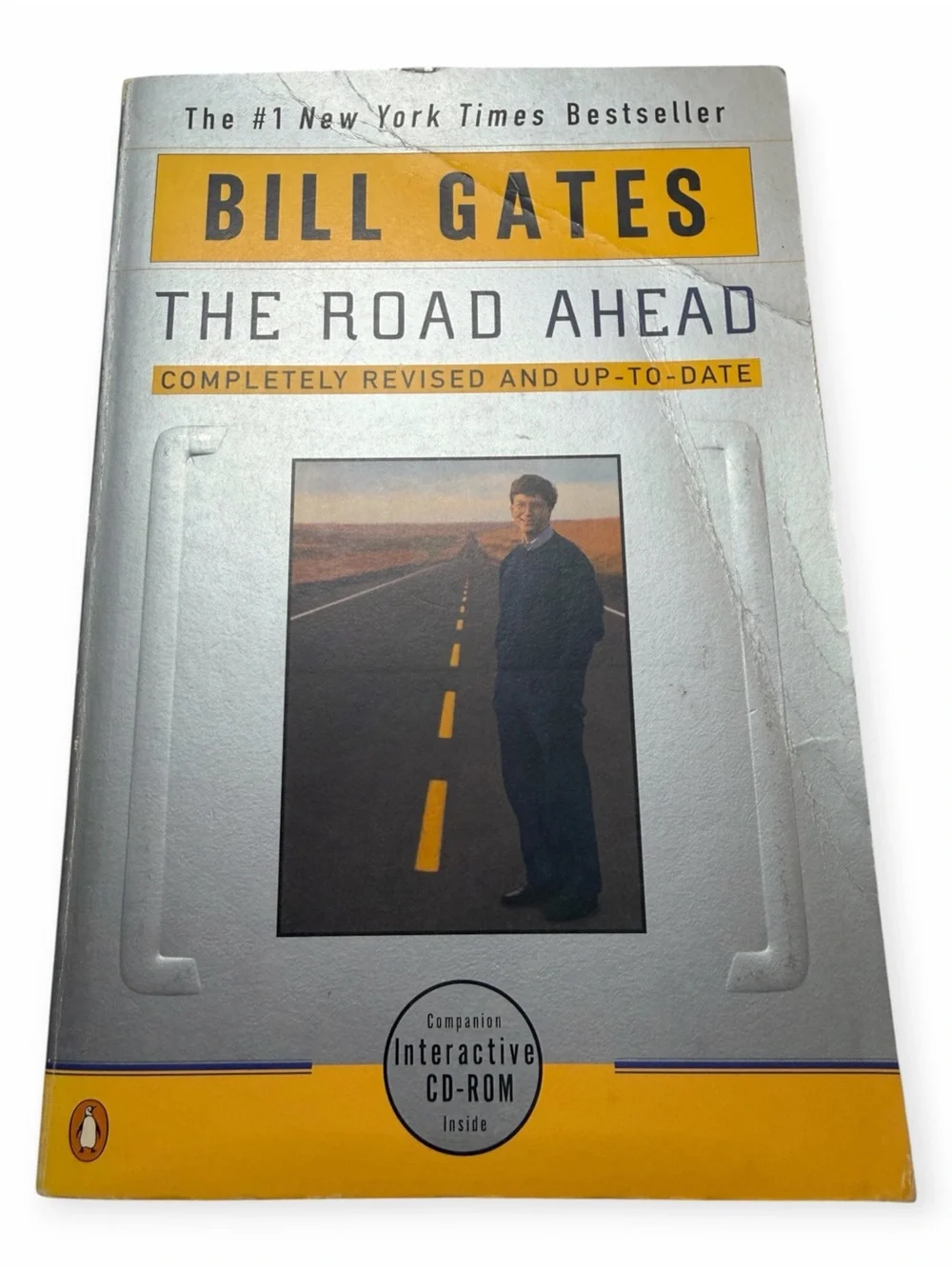 Bill Gates The Road Ahead Revised Book w/ Interactive CD-ROM Penguin 1996